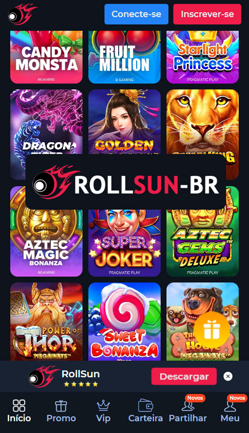 Jogos Disponíveis no Rollsun Sports Casino